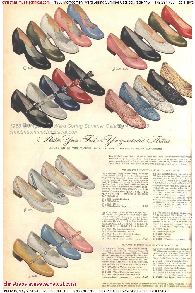 1956 Montgomery Ward Spring Summer Catalog, Page 116
