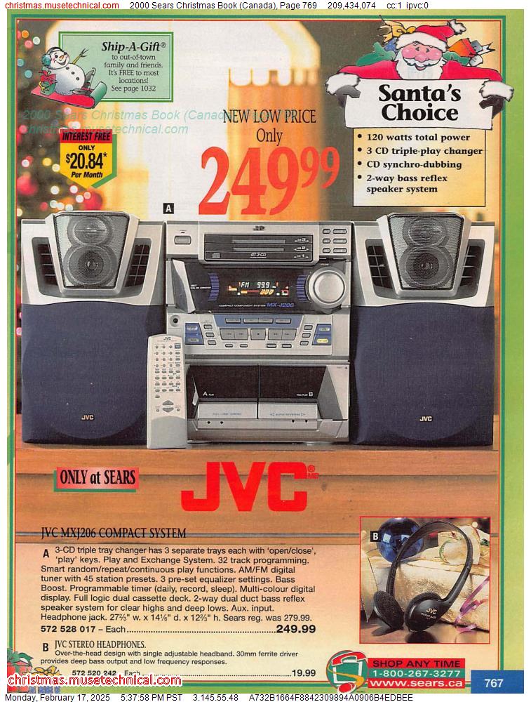 2000 Sears Christmas Book (Canada), Page 769