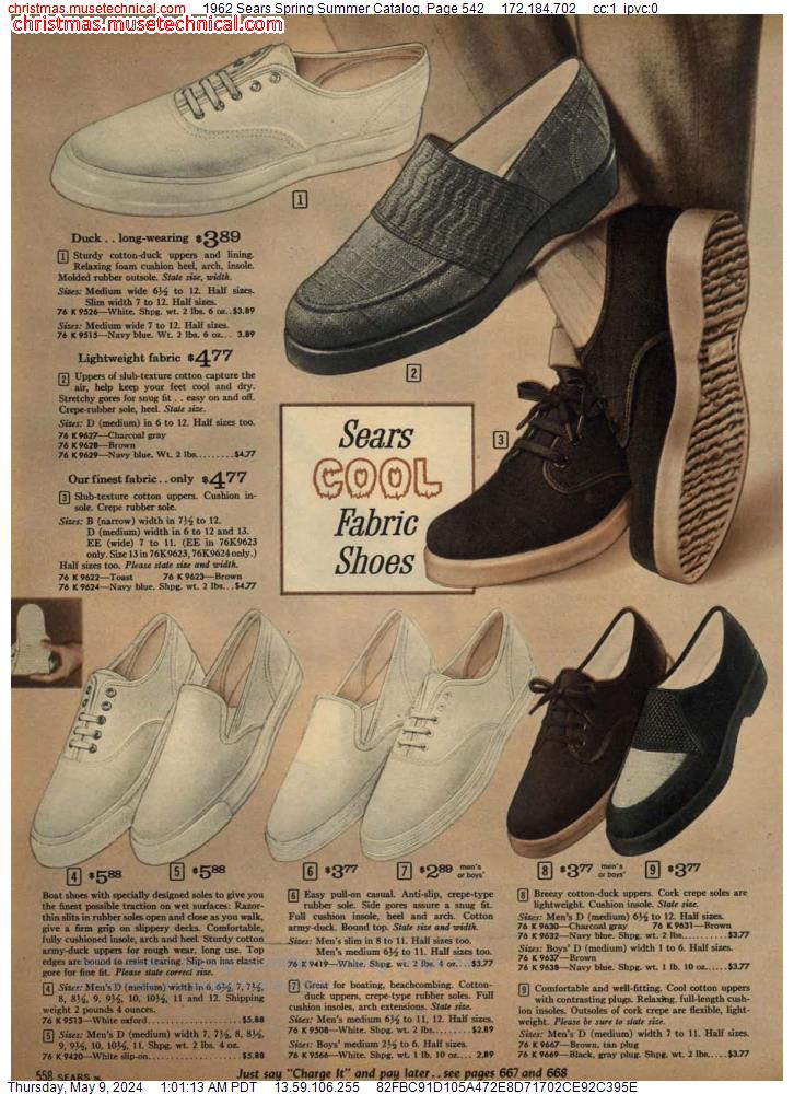 1962 Sears Spring Summer Catalog, Page 542