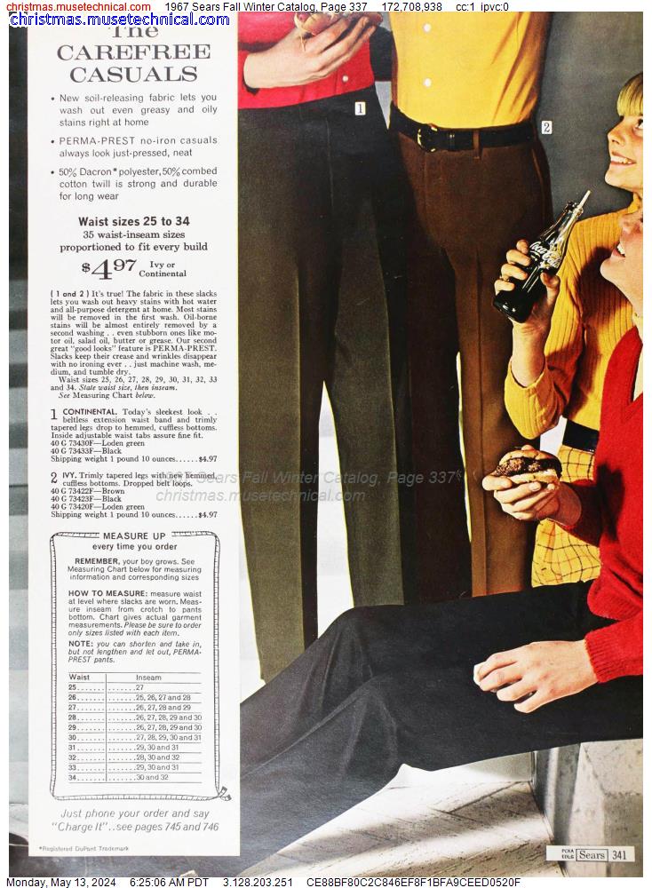 1967 Sears Fall Winter Catalog, Page 337