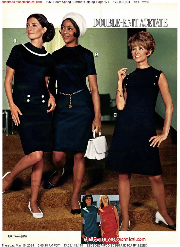 1969 Sears Spring Summer Catalog, Page 174