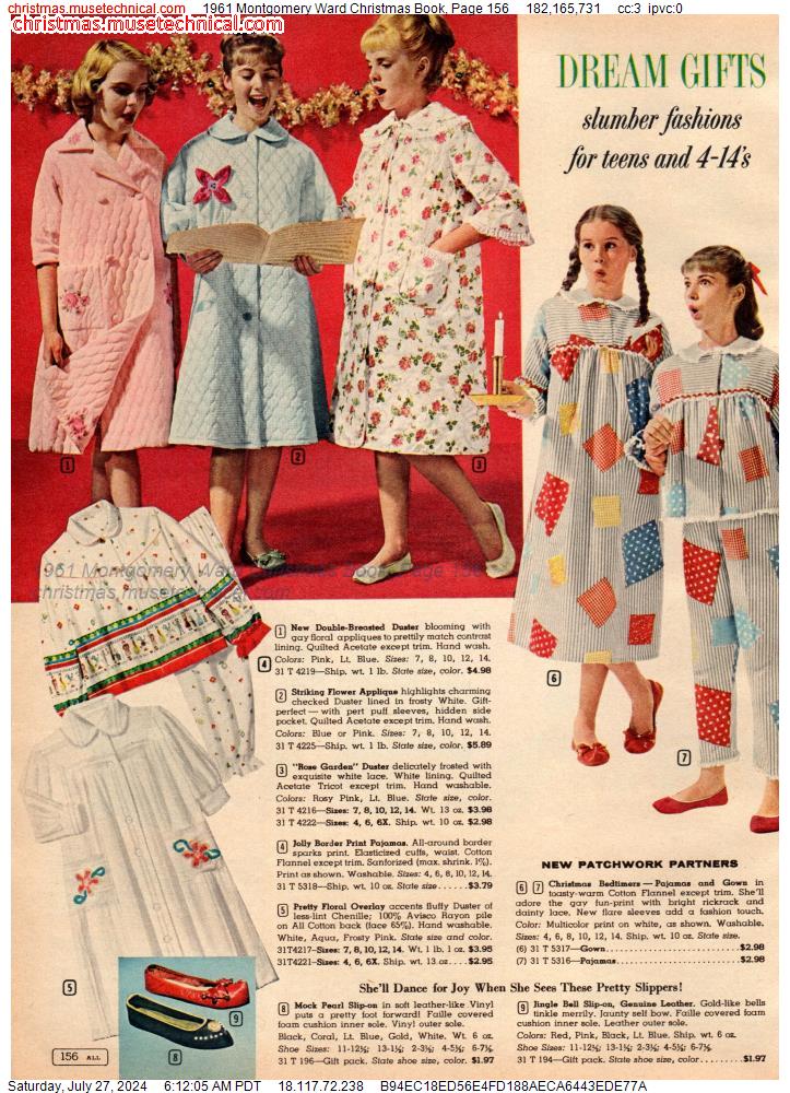 1961 Montgomery Ward Christmas Book, Page 156