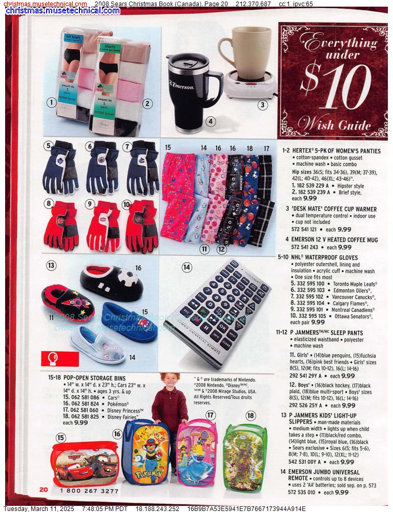 2008 Sears Christmas Book (Canada), Page 20