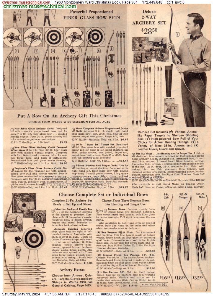 1963 Montgomery Ward Christmas Book, Page 361