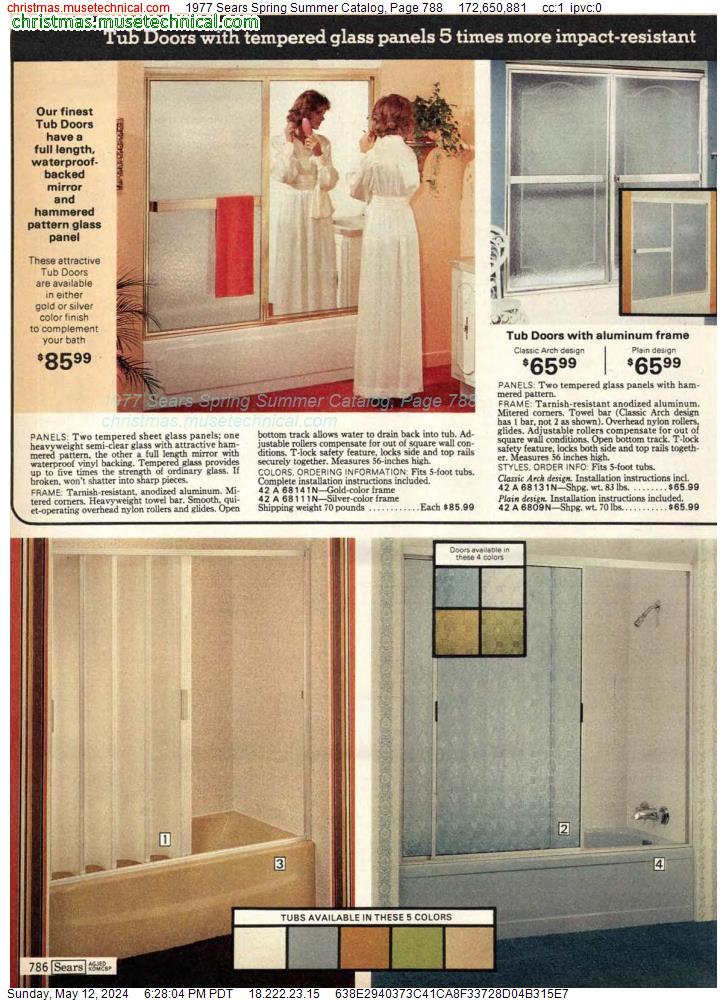 1977 Sears Spring Summer Catalog, Page 788