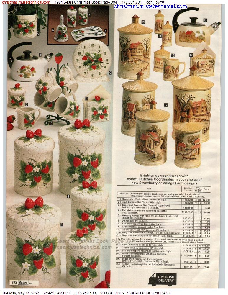 1981 Sears Christmas Book, Page 394