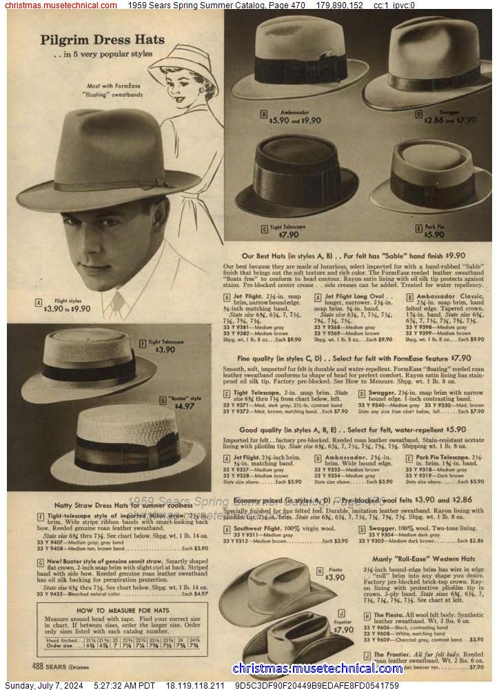 1959 Sears Spring Summer Catalog, Page 470
