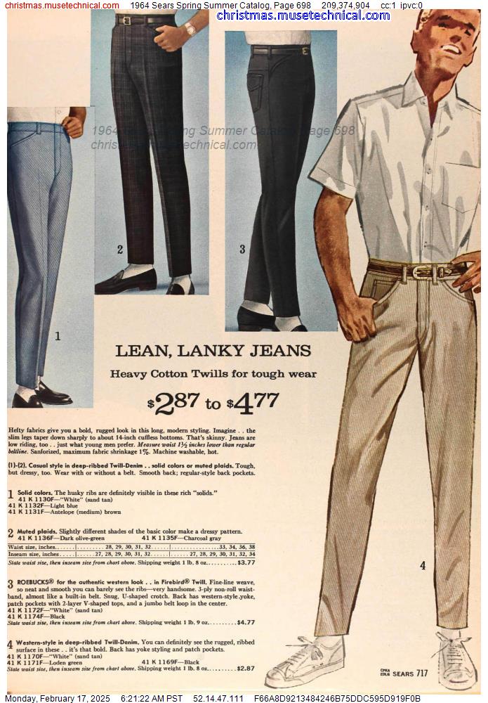 1964 Sears Spring Summer Catalog, Page 698