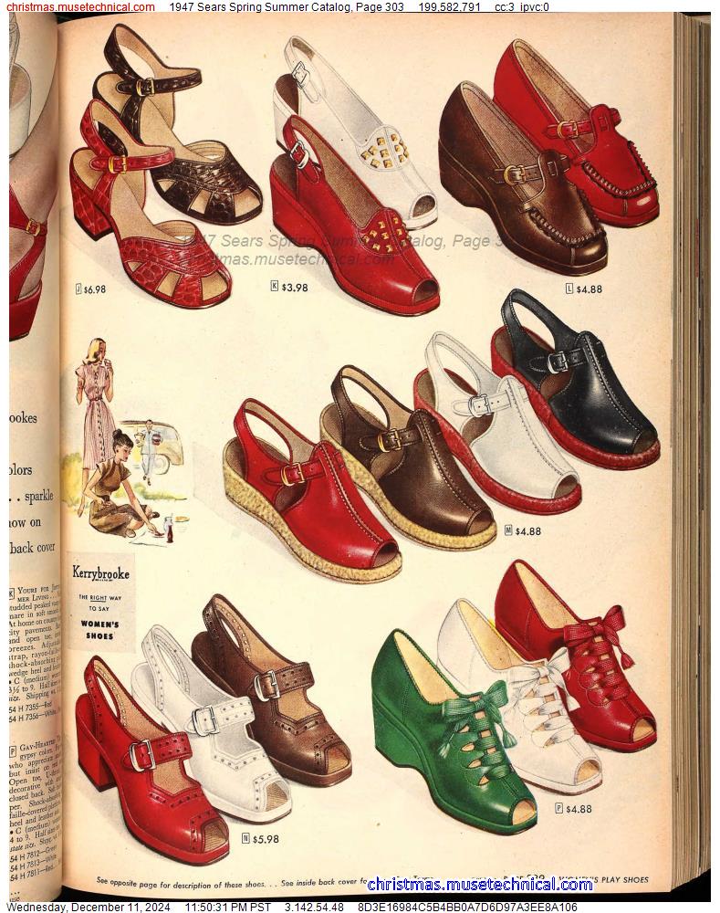 1947 Sears Spring Summer Catalog, Page 303