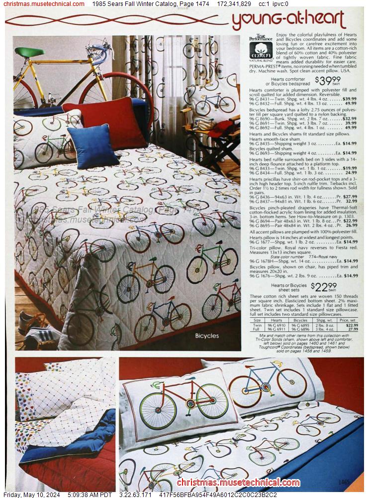 1985 Sears Fall Winter Catalog, Page 1474