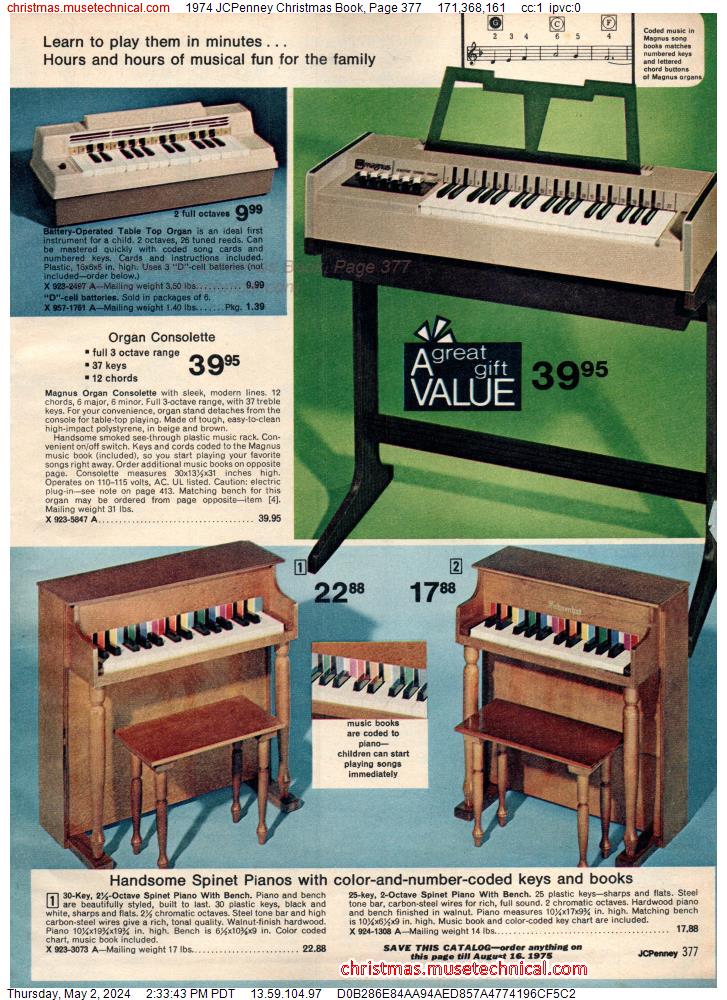 1974 JCPenney Christmas Book, Page 377