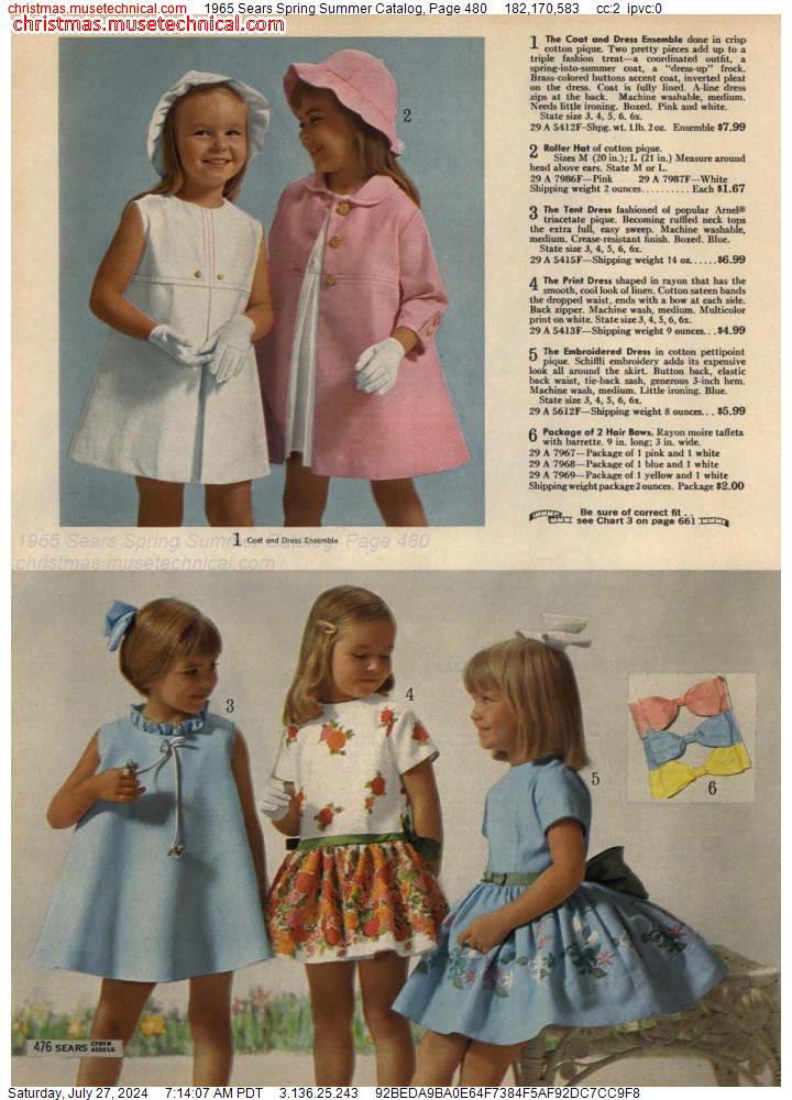 1965 Sears Spring Summer Catalog, Page 480