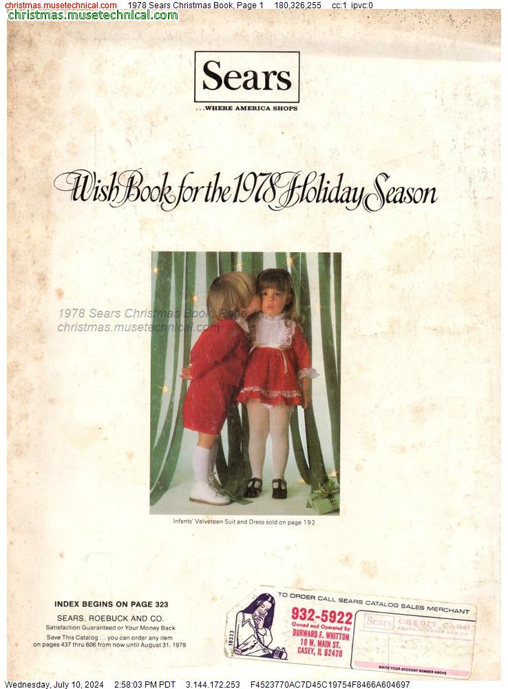 1978 Sears Christmas Book, Page 1
