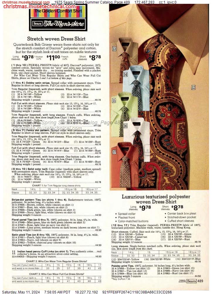 1975 Sears Spring Summer Catalog, Page 489