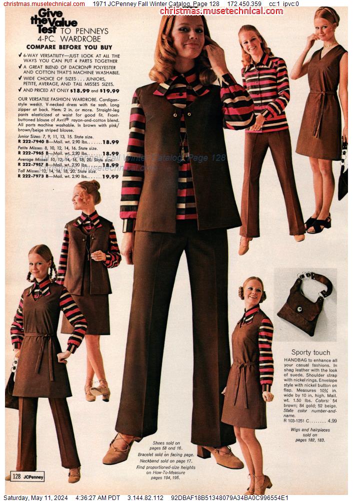 1971 JCPenney Fall Winter Catalog, Page 128