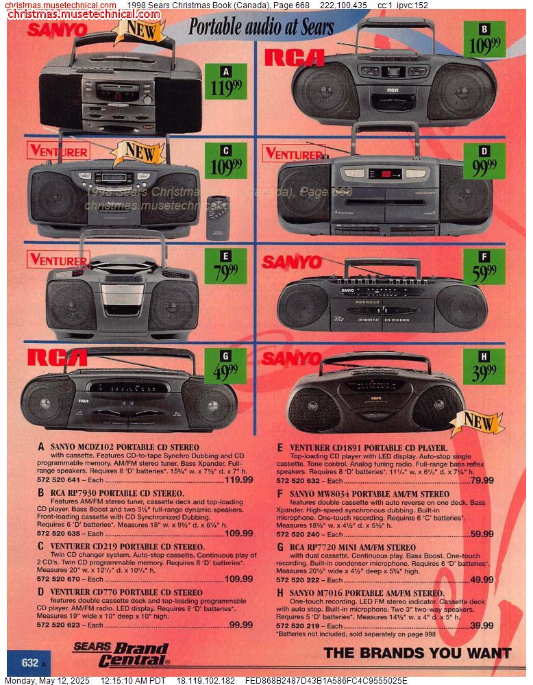 1998 Sears Christmas Book (Canada), Page 668