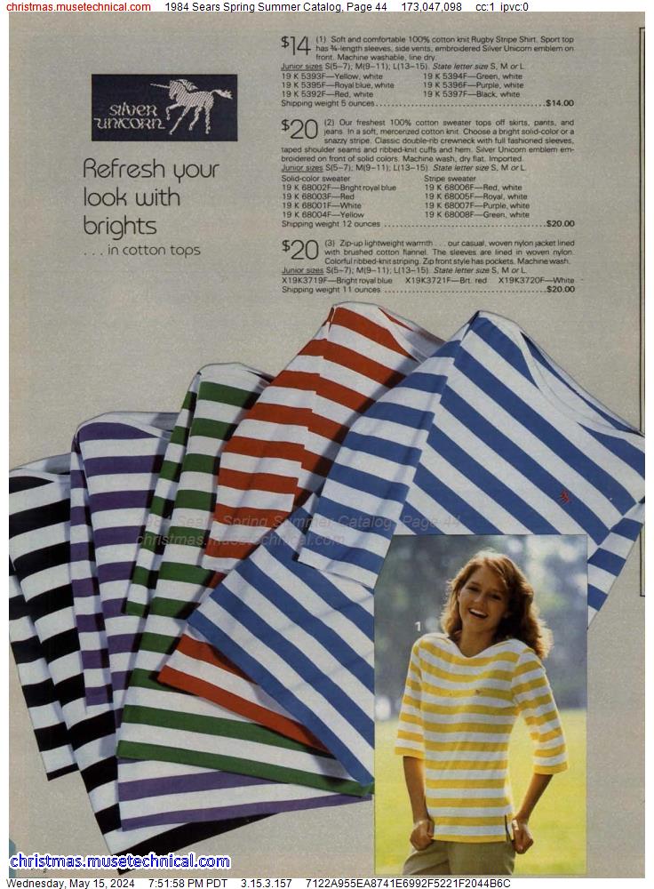 1984 Sears Spring Summer Catalog, Page 44