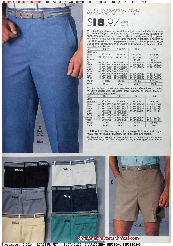 1990 Sears Style Catalog Volume 2, Page 139