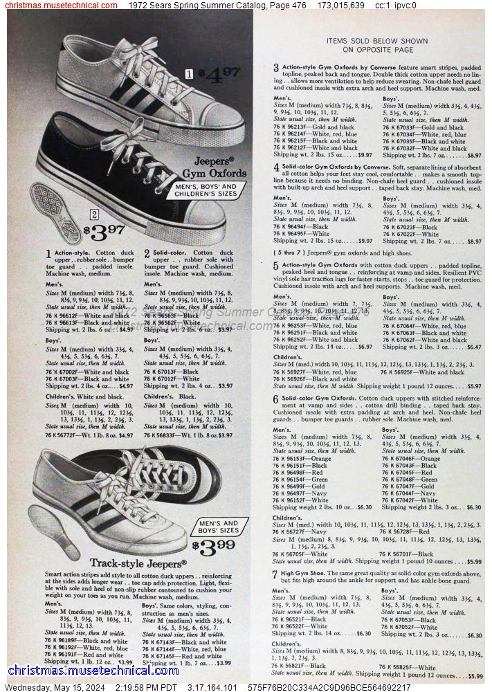 1972 Sears Spring Summer Catalog, Page 476