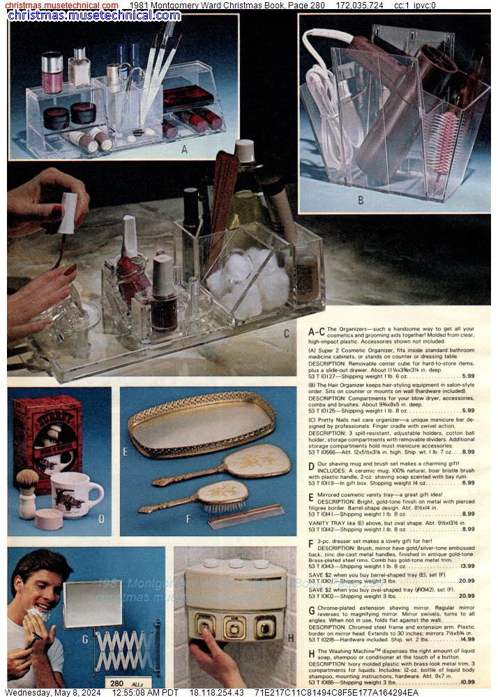 1981 Montgomery Ward Christmas Book, Page 280