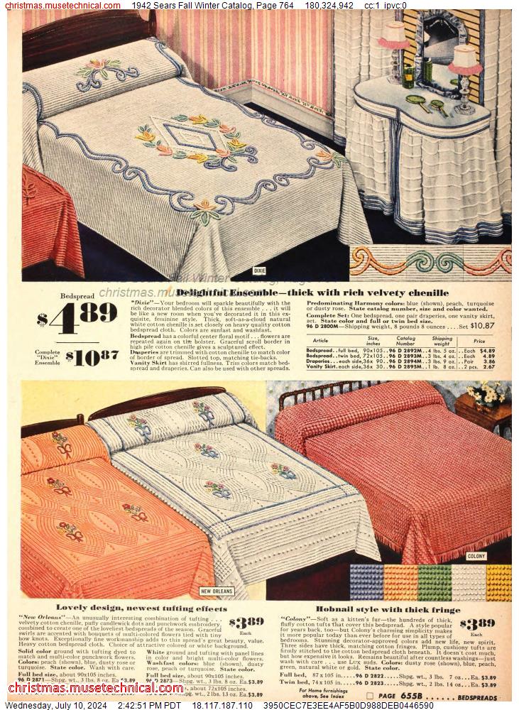 1942 Sears Fall Winter Catalog, Page 764