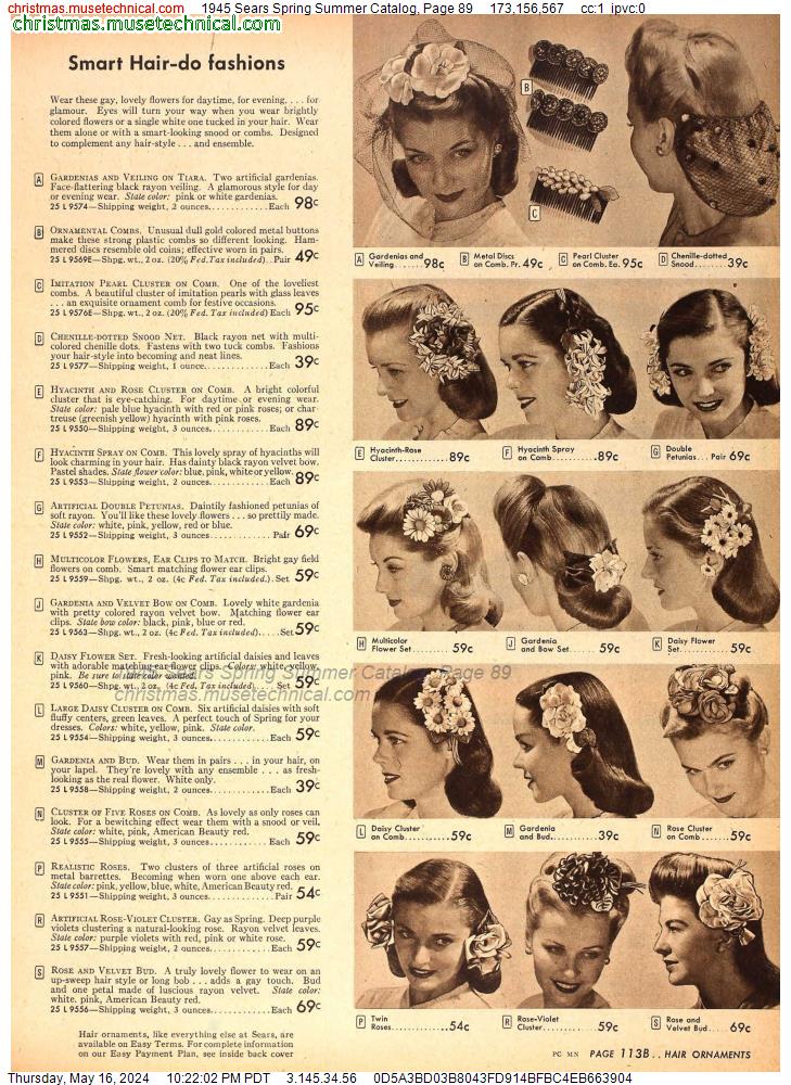 1945 Sears Spring Summer Catalog, Page 89