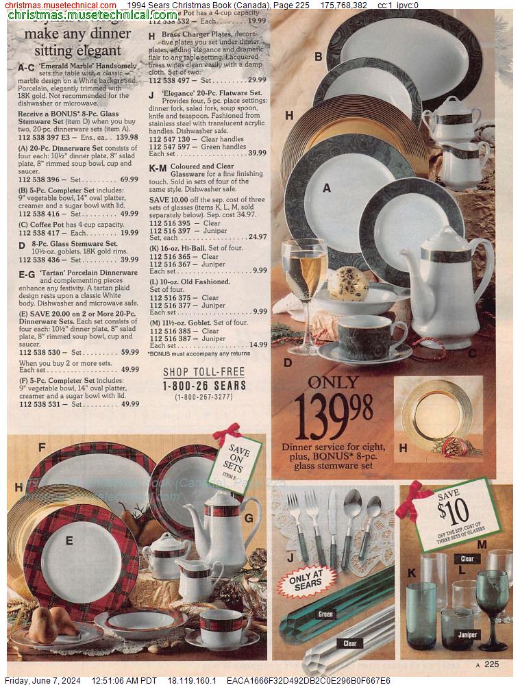 1994 Sears Christmas Book (Canada), Page 225