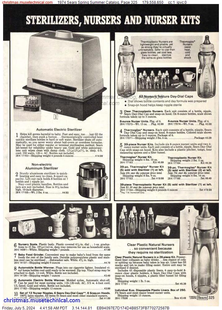 1974 Sears Spring Summer Catalog, Page 325