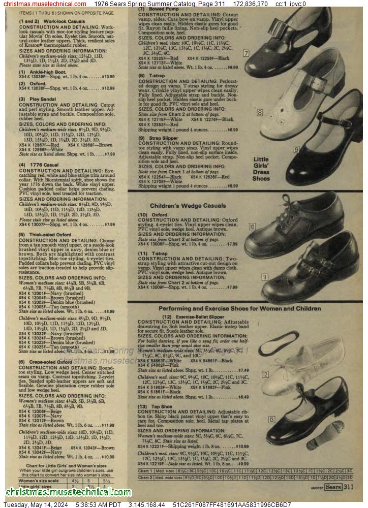 1976 Sears Spring Summer Catalog, Page 311