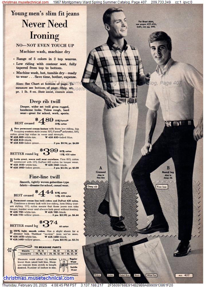 1967 Montgomery Ward Spring Summer Catalog, Page 407