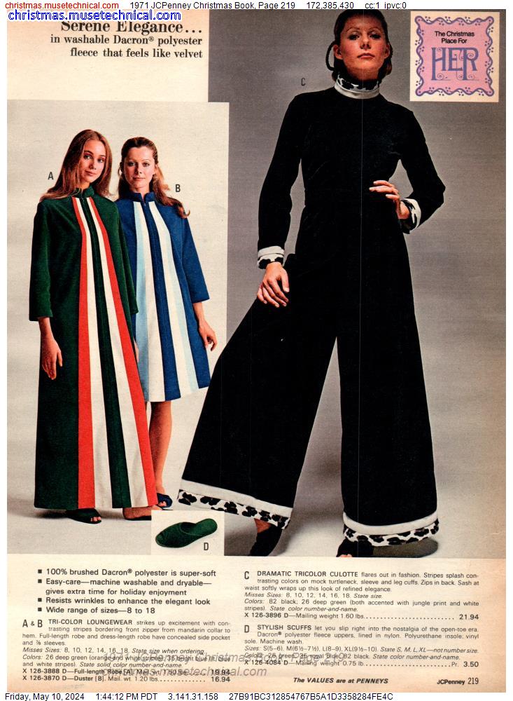 1971 JCPenney Christmas Book, Page 219