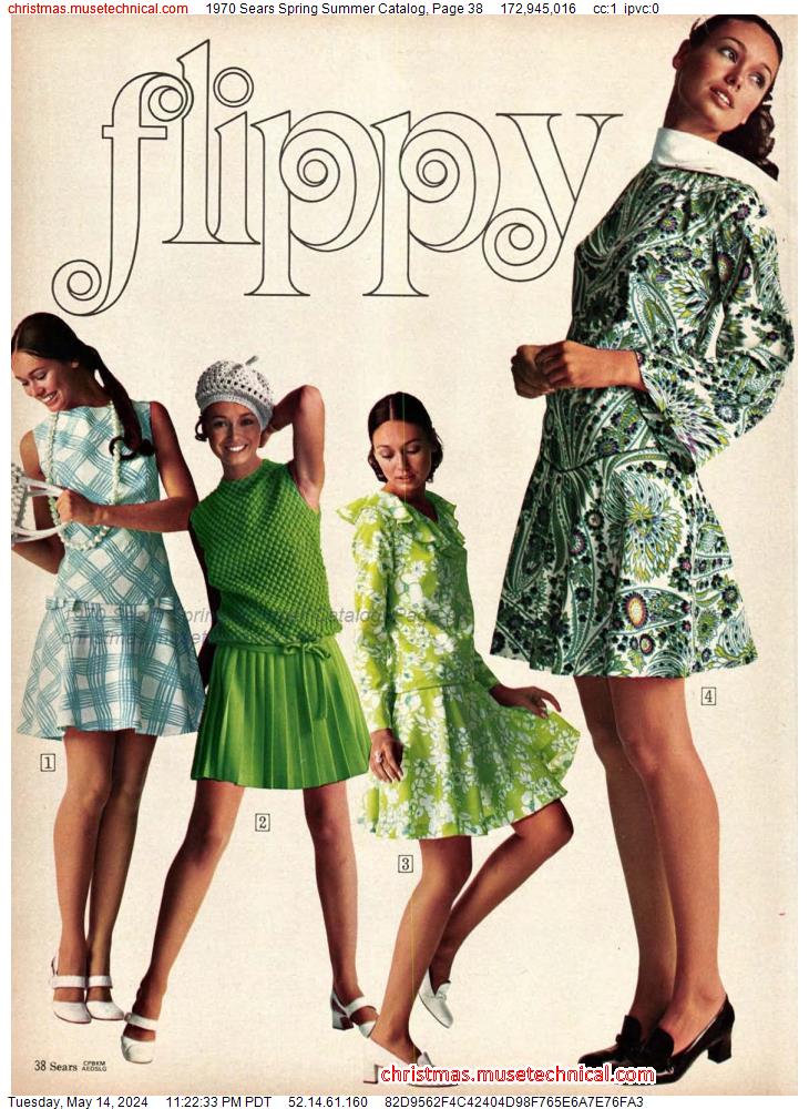 1970 Sears Spring Summer Catalog, Page 38