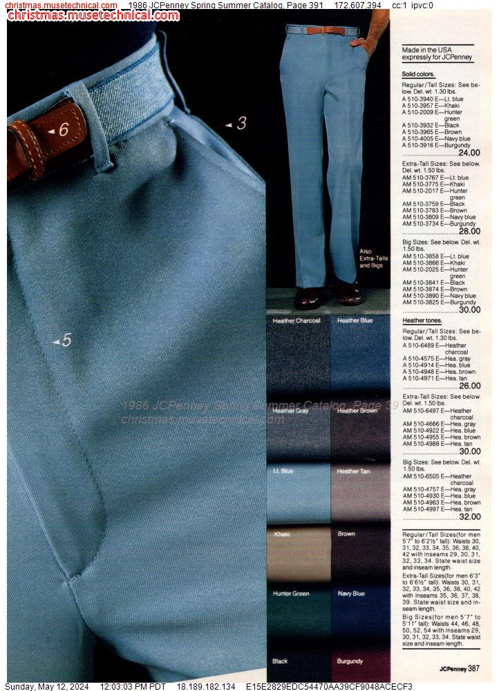 1986 JCPenney Spring Summer Catalog, Page 391