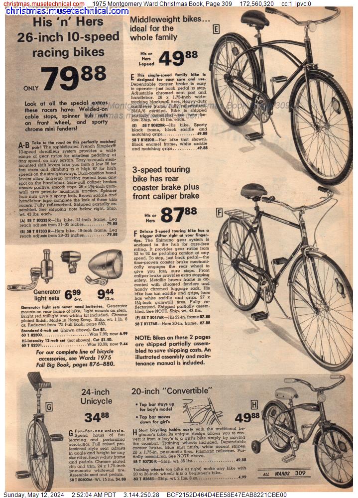 1975 Montgomery Ward Christmas Book, Page 309