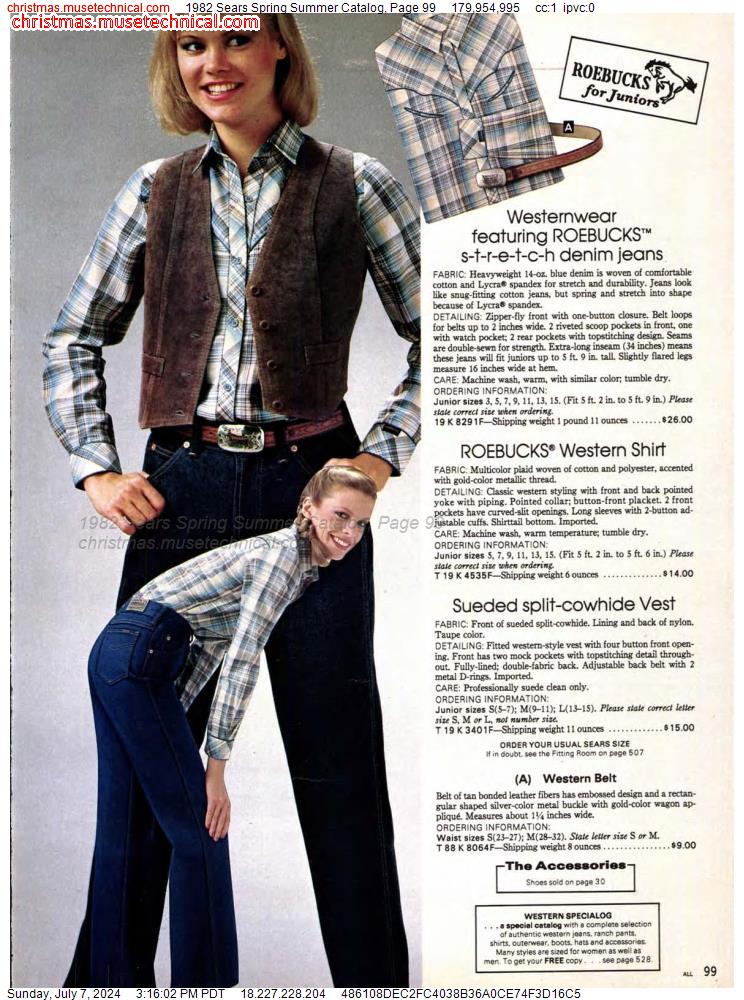 1982 Sears Spring Summer Catalog, Page 99
