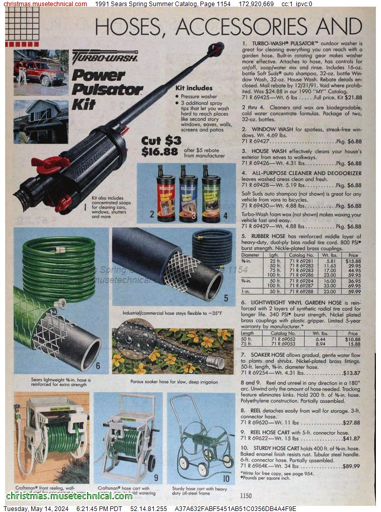 1991 Sears Spring Summer Catalog, Page 1154