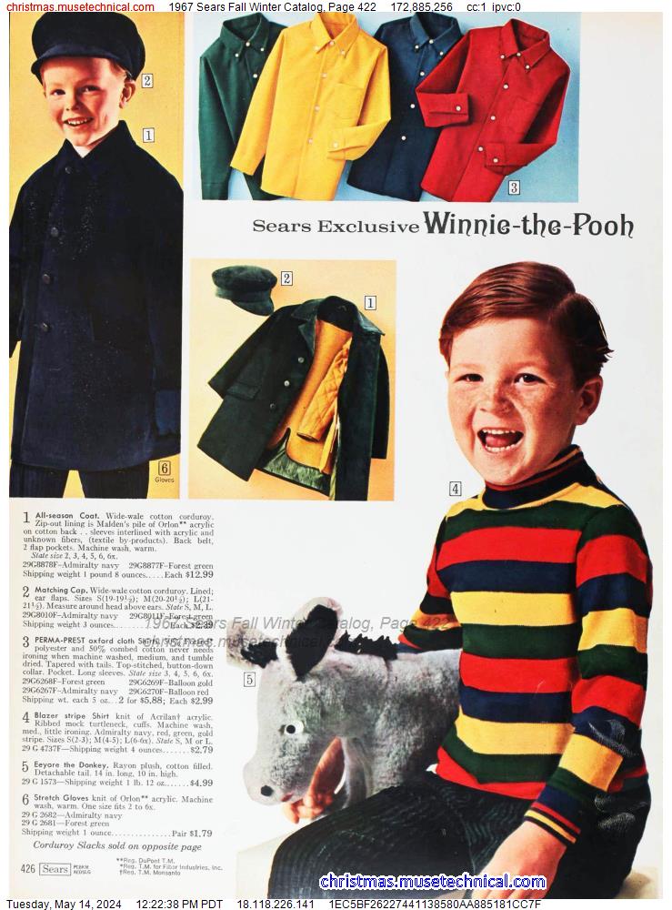 1967 Sears Fall Winter Catalog, Page 422