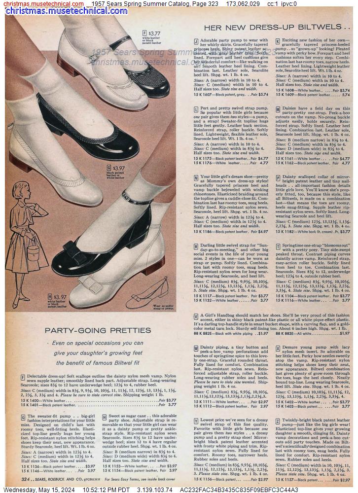 1957 Sears Spring Summer Catalog, Page 323