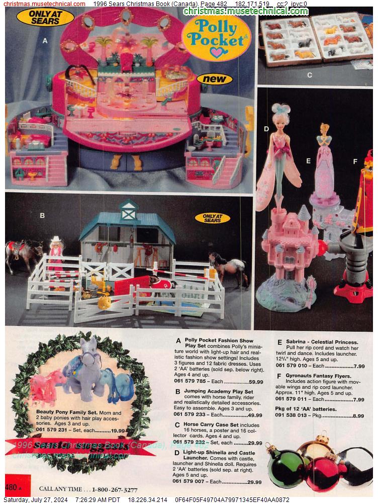 1996 Sears Christmas Book (Canada), Page 482