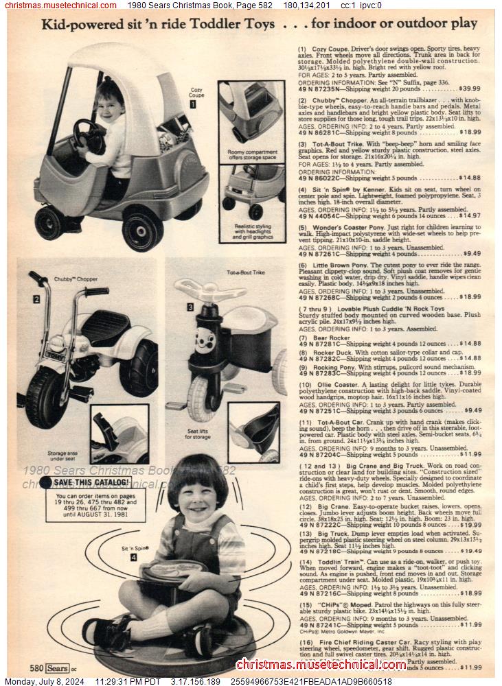 1980 Sears Christmas Book, Page 582