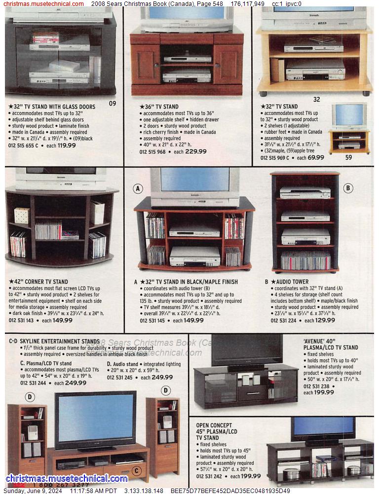 2008 Sears Christmas Book (Canada), Page 548