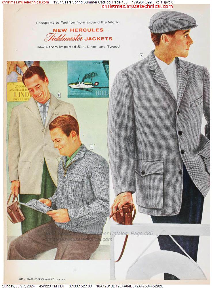 1957 Sears Spring Summer Catalog, Page 485