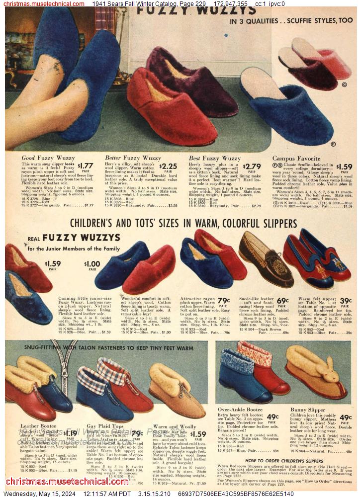 1941 Sears Fall Winter Catalog, Page 229