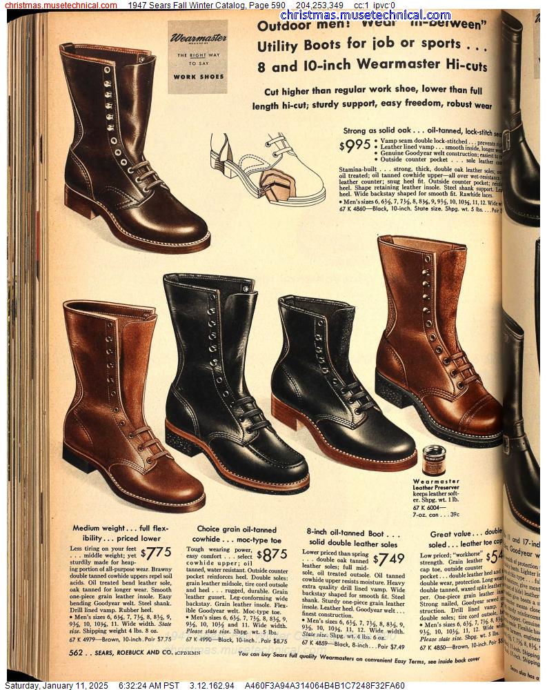 1947 Sears Fall Winter Catalog, Page 590