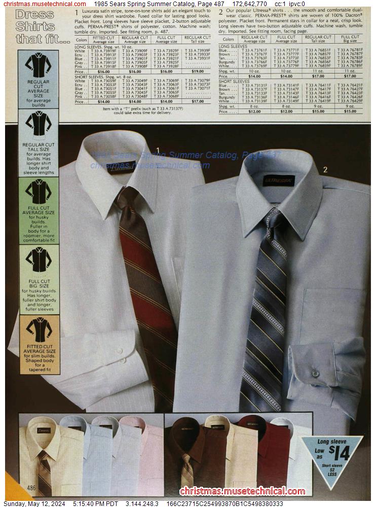 1985 Sears Spring Summer Catalog, Page 487