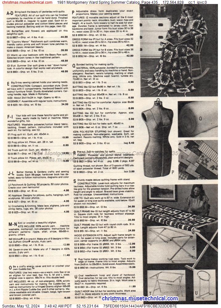 1981 Montgomery Ward Spring Summer Catalog, Page 435