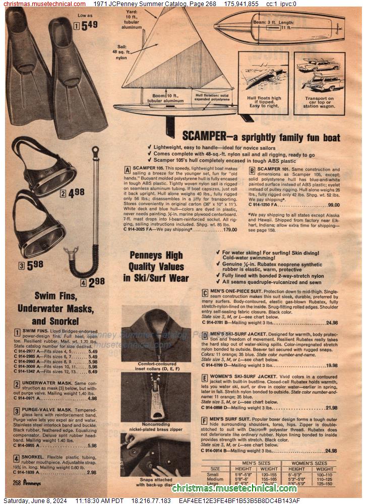 1971 JCPenney Summer Catalog, Page 268