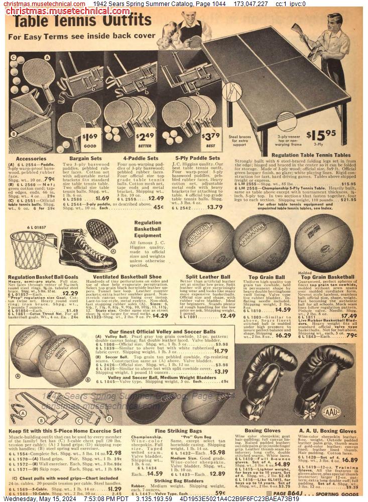 1942 Sears Spring Summer Catalog, Page 1044