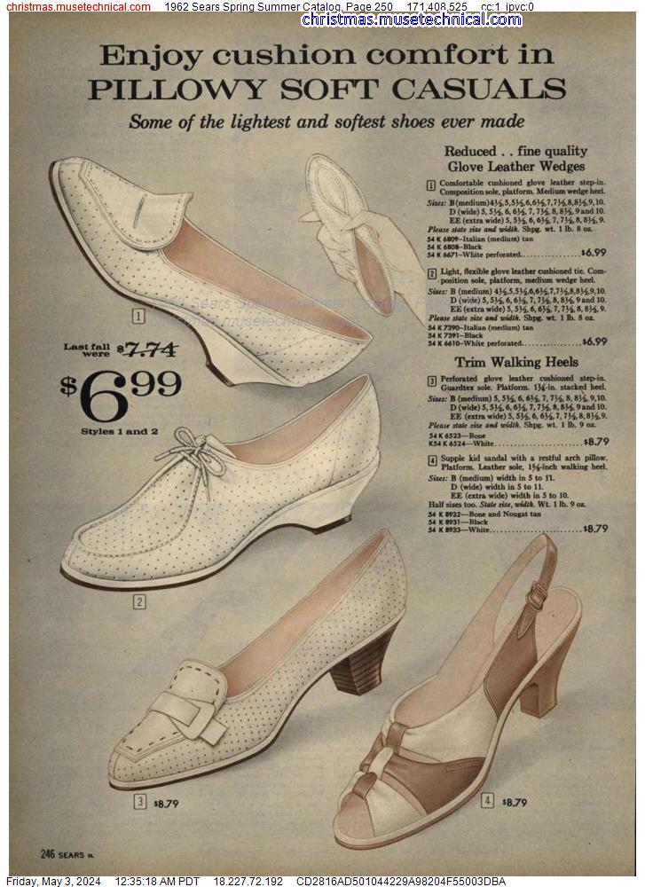 1962 Sears Spring Summer Catalog, Page 250