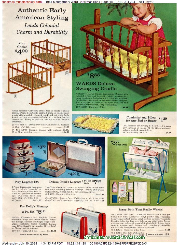 1964 Montgomery Ward Christmas Book, Page 183